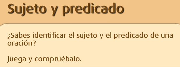 Sujeto y Predicado
